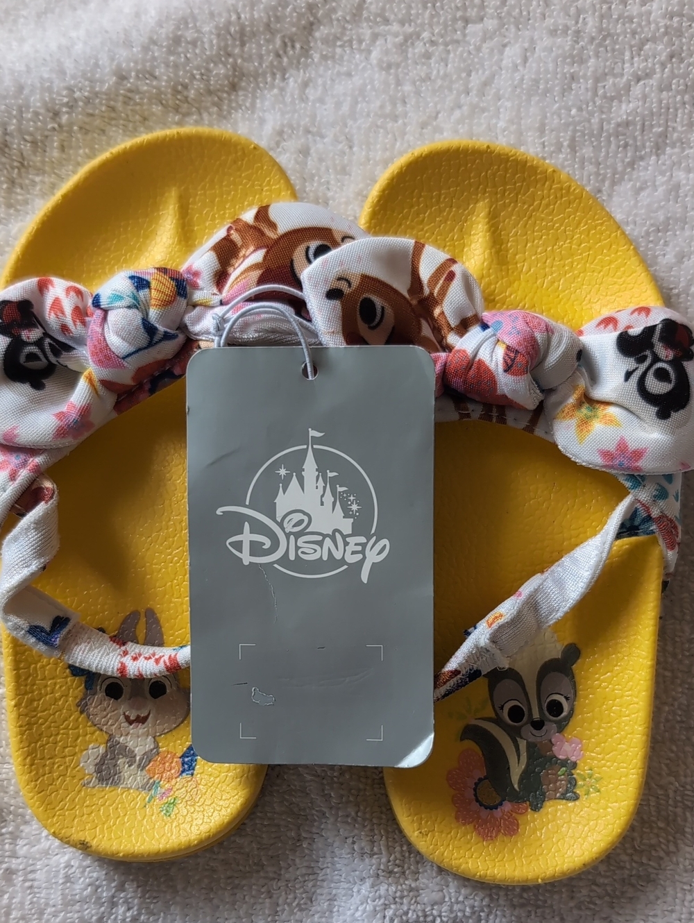 DISNEY Toddler Girl's Slide Sandals Featuring an Electric Backstrap - Size 7/8